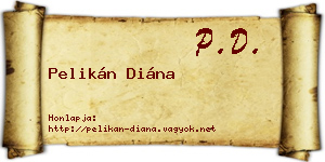 Pelikán Diána névjegykártya