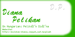 diana pelikan business card